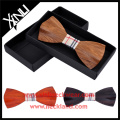 Mens Fancy Neckwear Large Handcraft Wooden Bow Tie with Silk Straps